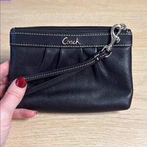 Coach Black Wristlet